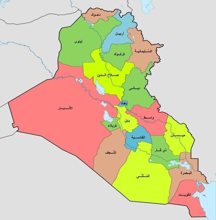 خارطة العراق
